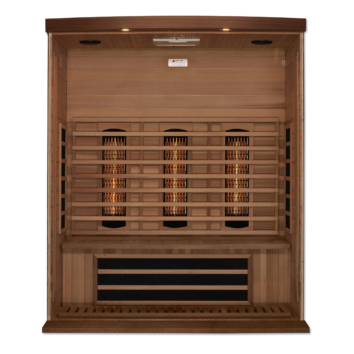 Maxxus 3-Person Red Cedar Full Spectrum Near Zero EMF Infrared Sauna MX-M306-01-FS CED