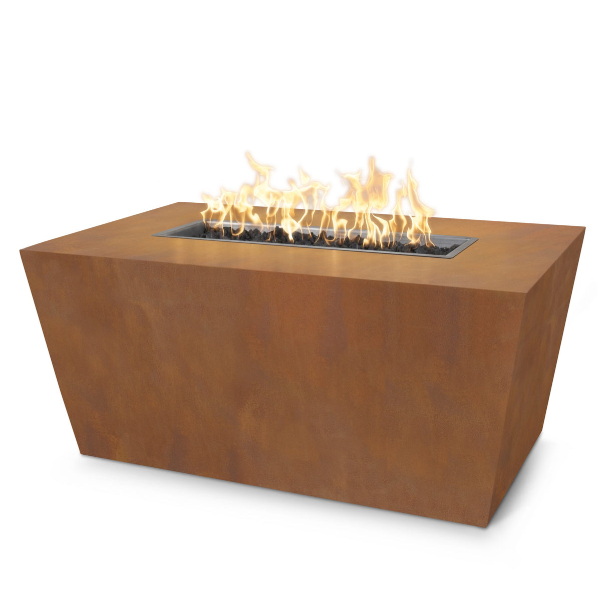 The Outdoor Plus 60" Mesa Corten Steel Rectangular Fire Pit OPT-CSTT6024