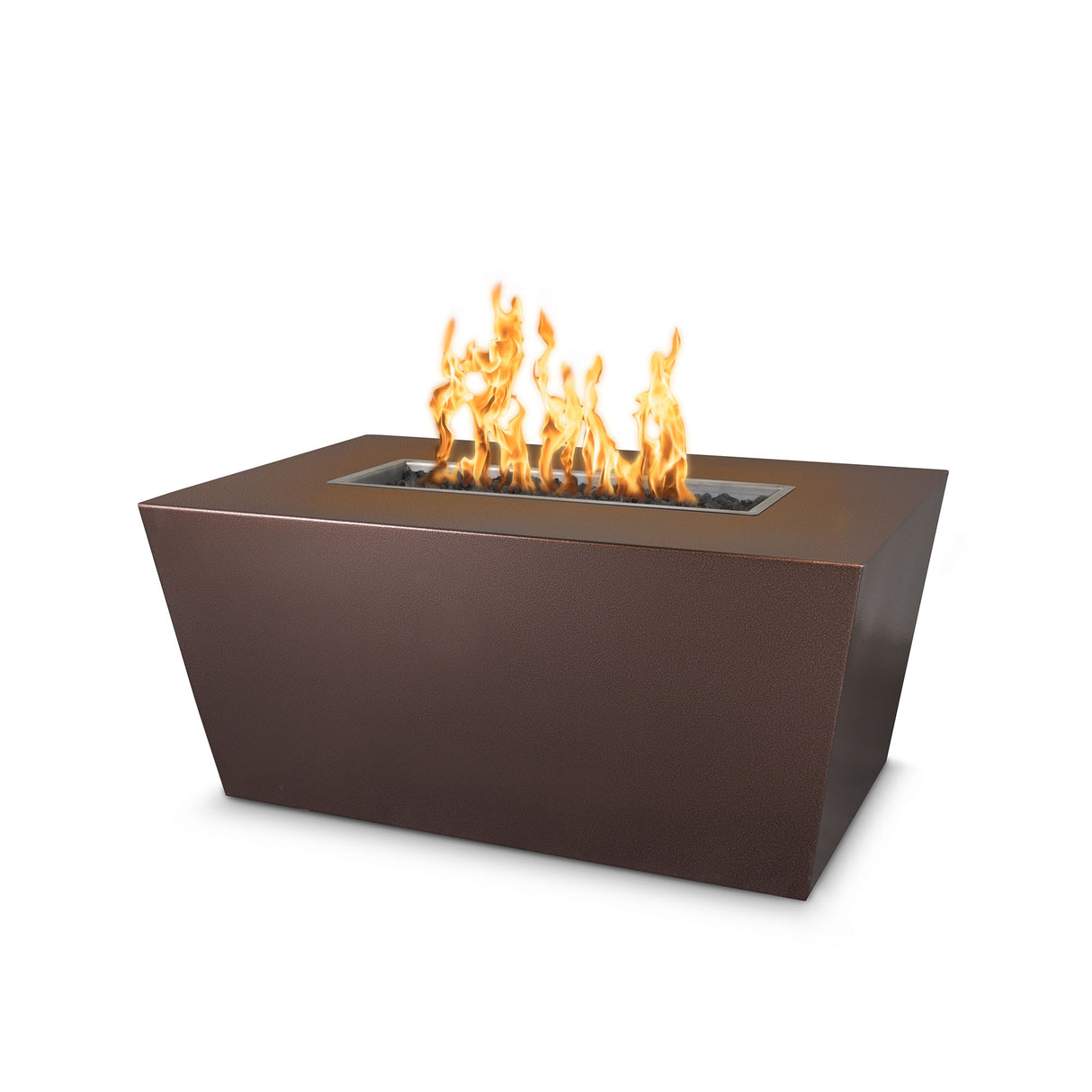 The Outdoor Plus 60" Mesa Powder Coated Metal Rectangular Fire Pit OPT-PCTT6024