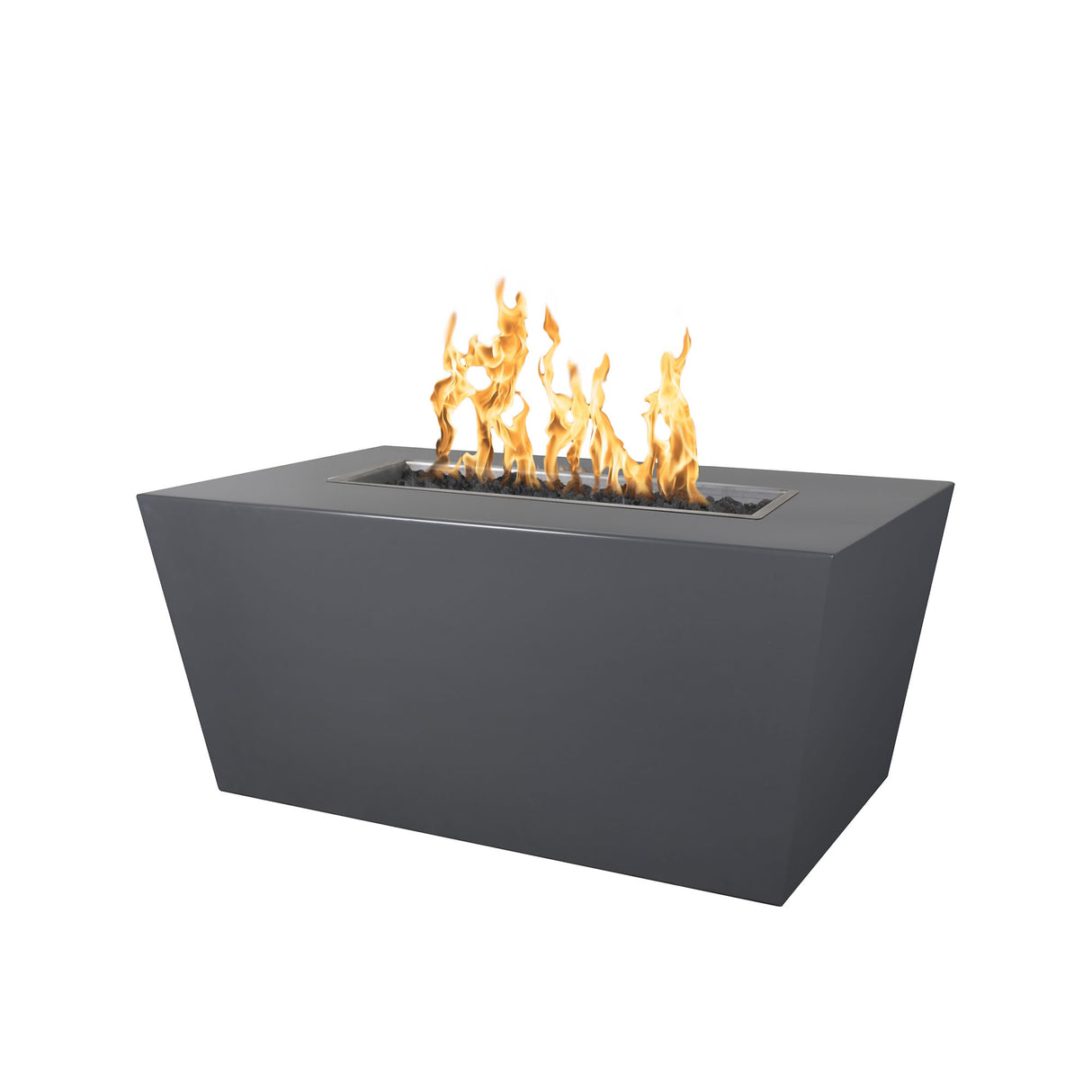 The Outdoor Plus 60" Mesa Powder Coated Metal Rectangular Fire Pit OPT-PCTT6024