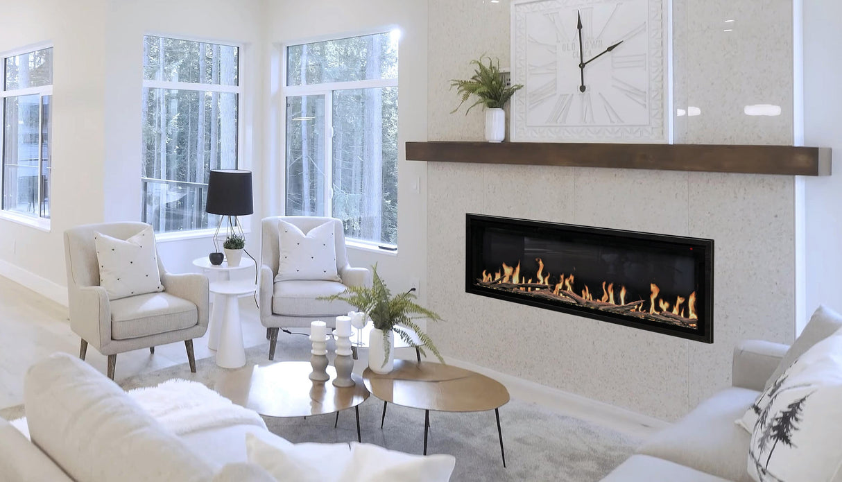 Modern Flames Orion 76" Slim Virtual Electric Fireplace OR76-SLIM