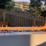 The Outdoor Plus 48" Pismo Powder Coated Metal Rectangular Fire Pit OPT-R4824PCR