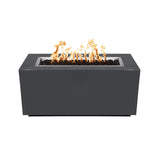 The Outdoor Plus 48" Pismo Powder Coated Metal Rectangular Fire Pit OPT-R4824PCR