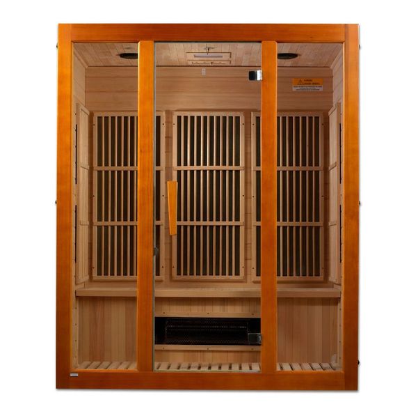 Maxxus Alpine Dual Tech 3-Person Hemlock Low EMF FAR Infrared Sauna MX-J306-02S