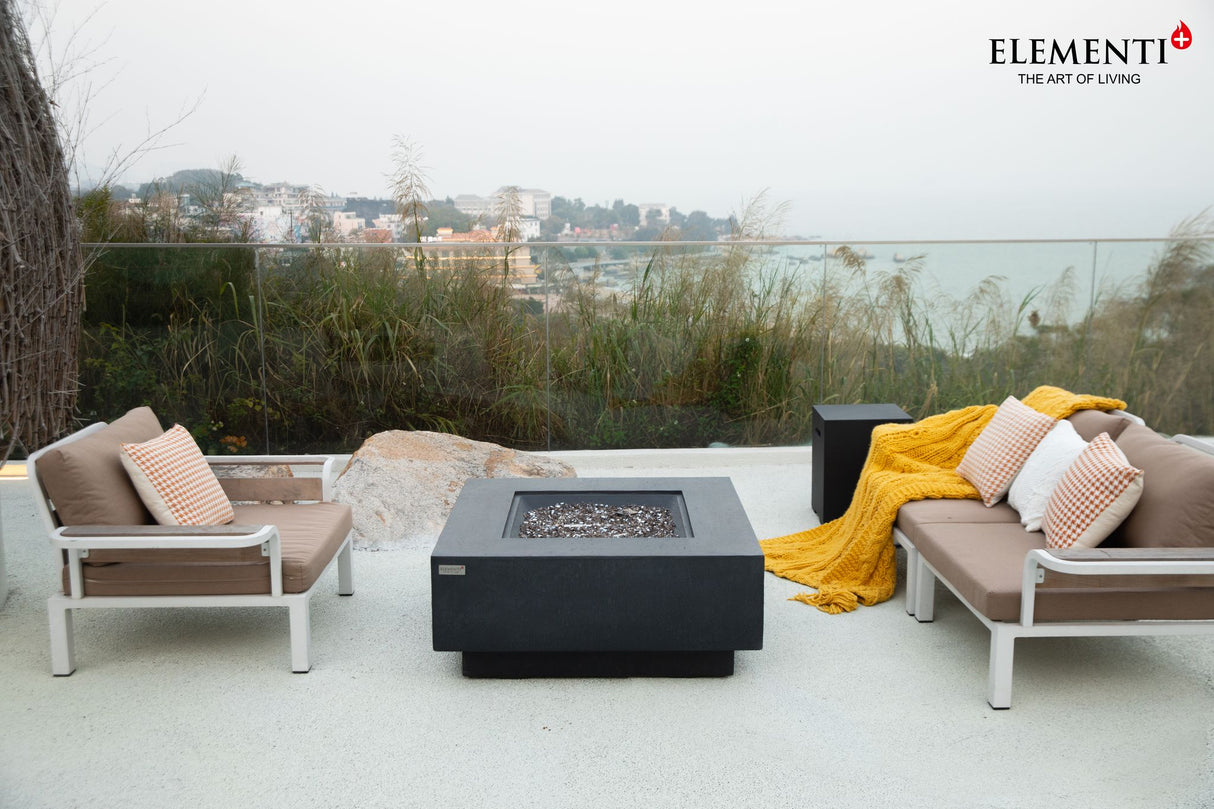 Elementi Plus Bergen Square Sandstone Fire Table OFG413DG