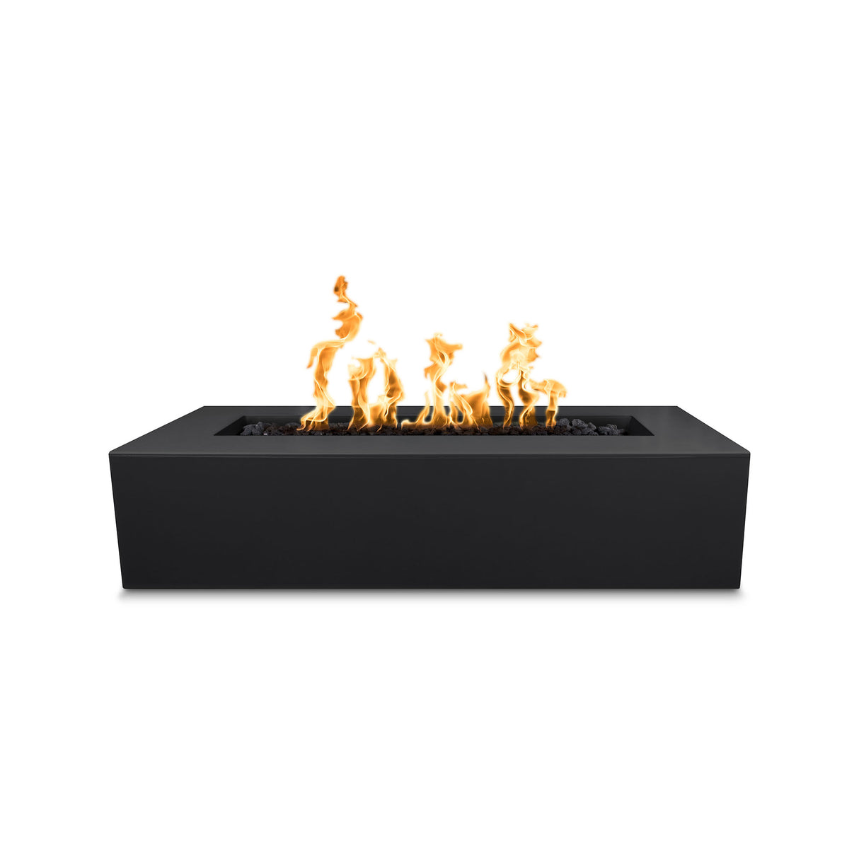 The Outdoor Plus 60" Regal Powder Coated Metal Rectangular Fire Pit OPT-RGLPC60