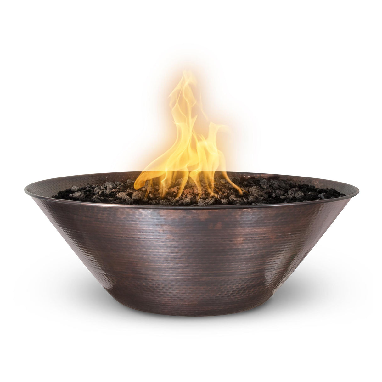 The Outdoor Plus 31" Remi Hammered Copper Fire Bowl OPT-31RCFO