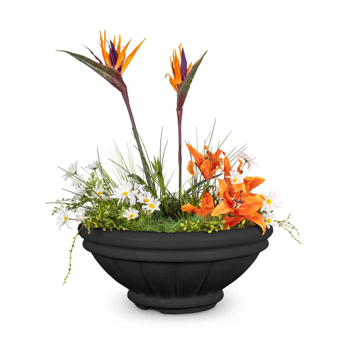 The Outdoor Plus 36" Roma GFRC Concrete Round Planter Bowl OPT-ROMPO36