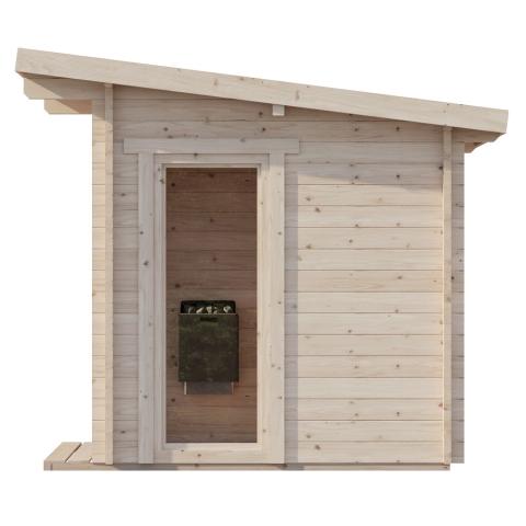 SaunaLife Model G4 Garden-Series 6 Person Outdoor Home Sauna Kit SL-MODELG4