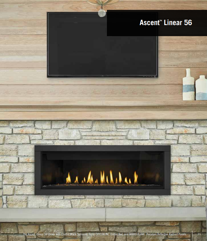 Napoleon Ascent Linear Series 56-Inch Direct Vent Gas Fireplace BL56