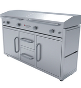 Le Griddle The Grand Texan 4 Burner Gas Built-In Griddle GFE160