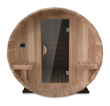 Scandia Electric Barrel Sauna With Canopy