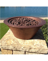 The Outdoor Plus 36" Cazo Hammered Copper Fire Bowl OPT-102-36NWF