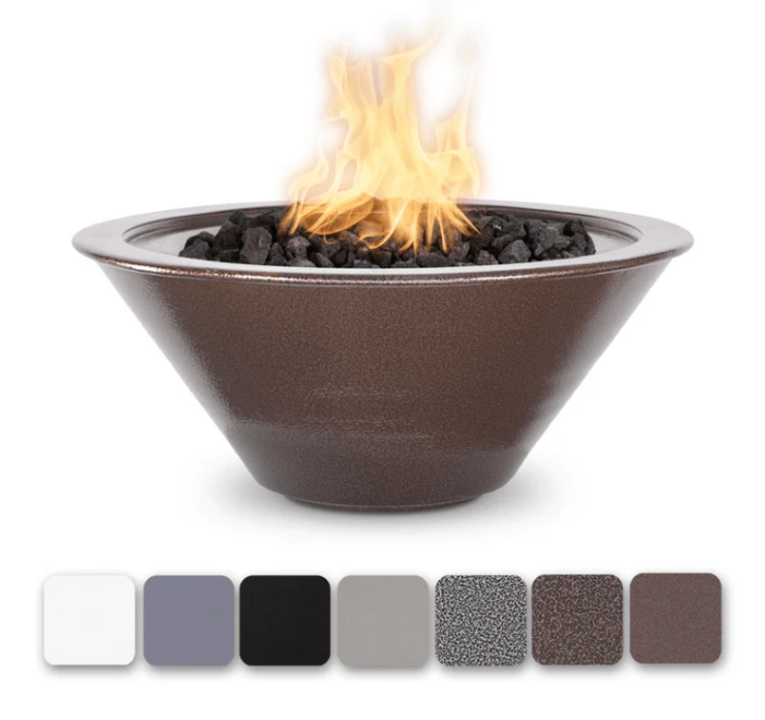 The Outdoor Plus 24" Cazo Powder Coated Steel Fire Bowl OPT-R24PCFO