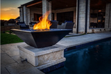 The Outdoor Plus 24" Maya GFRC Concrete Fire Bowl OPT-24SFO