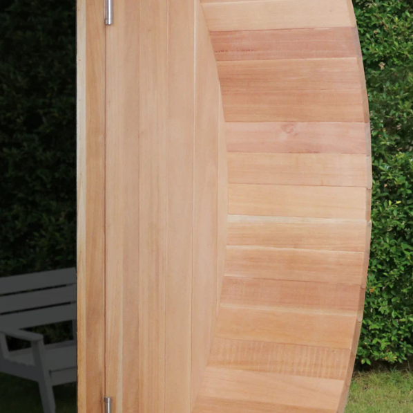 Scandia Electric Barrel Sauna With Canopy