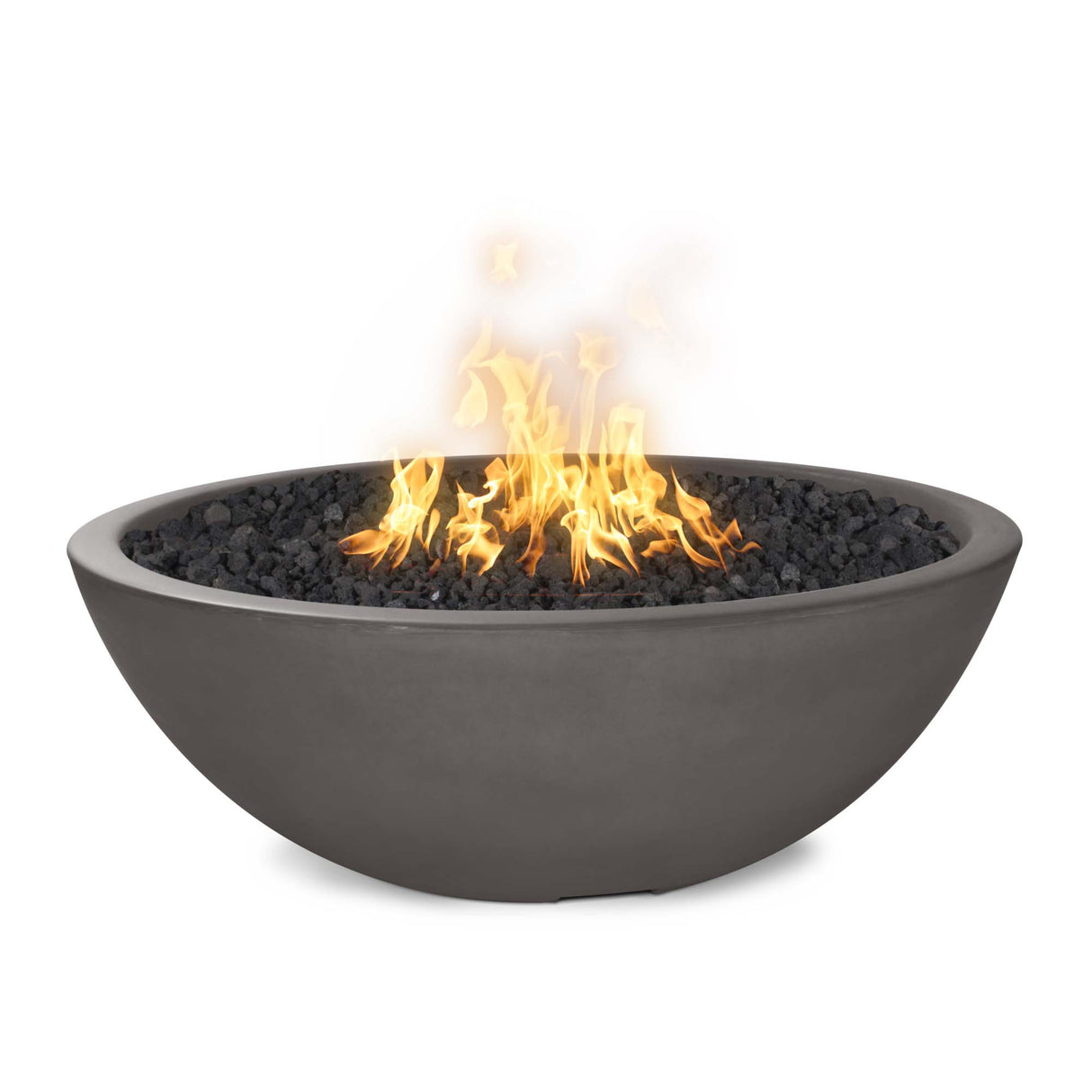 The Outdoor Plus 60" Sedona GFRC Concrete Round Narrow Ledge Fire Pit OPT-SED60