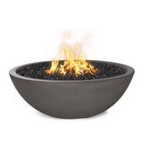 The Outdoor Plus 60" Sedona GFRC Concrete Round Narrow Ledge Fire Pit OPT-SED60