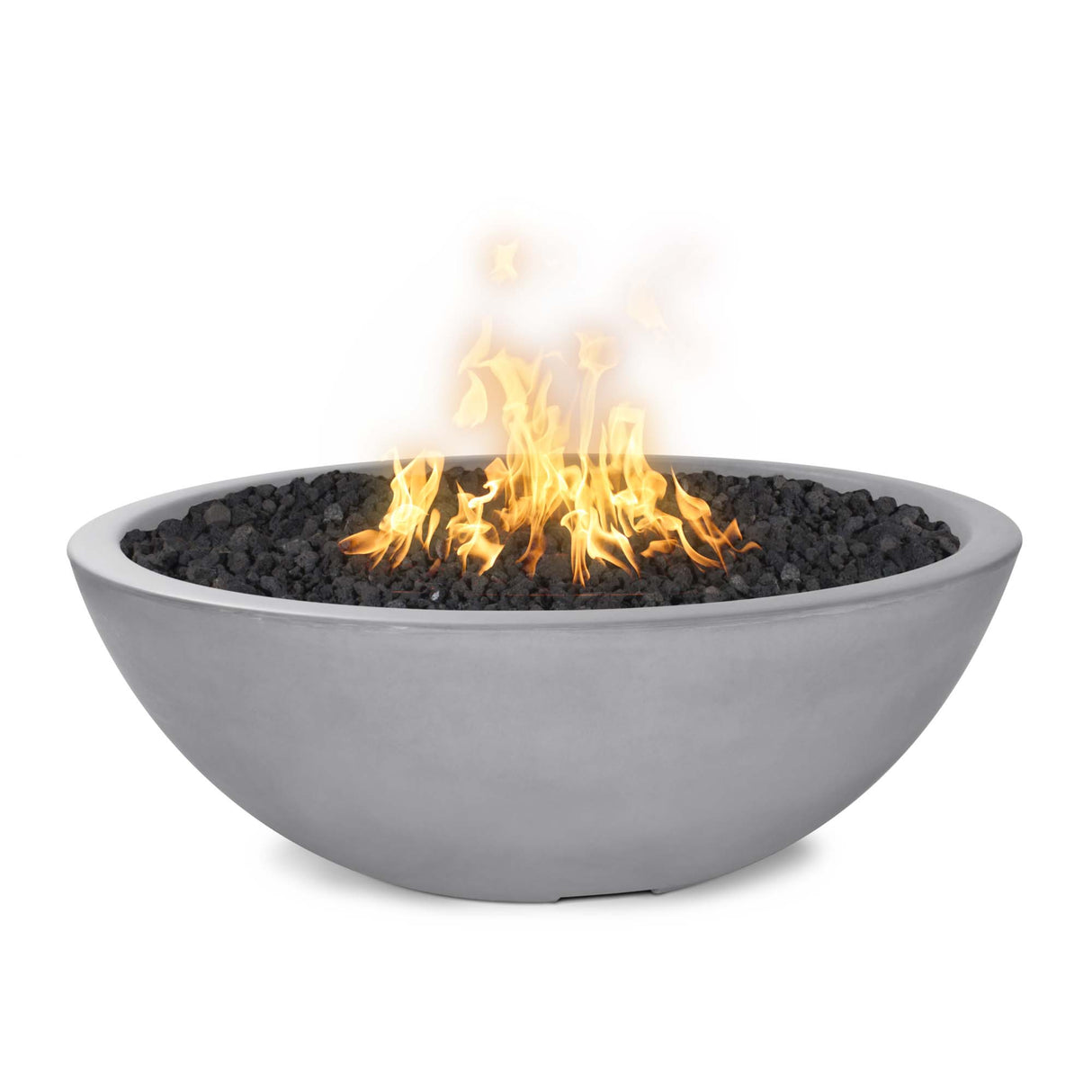 The Outdoor Plus 60" Sedona GFRC Concrete Round Narrow Ledge Fire Pit OPT-SED60