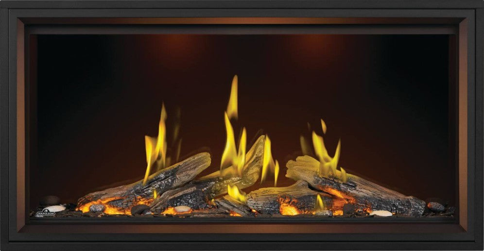 Napoleon Tall Linear Vector Series 50-Inch with Luminous Logs Direct Vent Gas Fireplace TLV50L