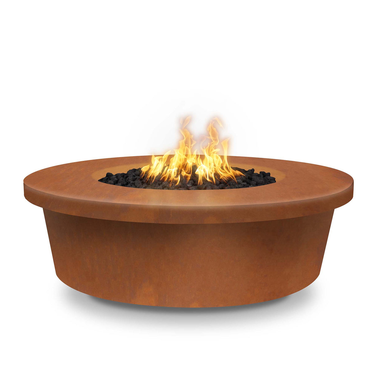 The Outdoor Plus 48" Tempe Corten Steel Round Fire Pit OPT-TEMCS48