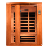 Dynamic Saunas Lugano 3-Person Ultra Low EMF Infrared Sauna DYN-6336-02 Elite