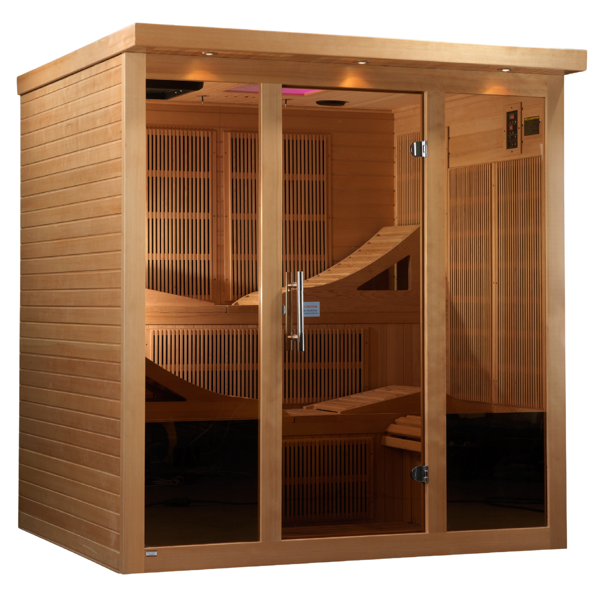 Dynamic Saunas Monaco 6-Person Ultra Low EMF Infrared Sauna DYN-6996-01