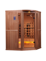 Golden Designs Reserve 3-Person Corner Near Zero EMF Infrared Sauna GDI-8035-02