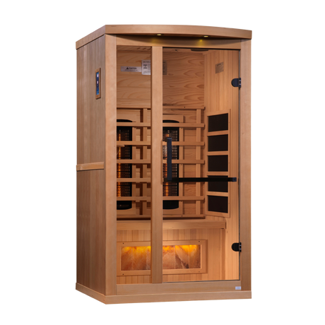 Golden Designs Reserve 1-2 Person Near Zero EMF Infrared Sauna GDI-8010-02