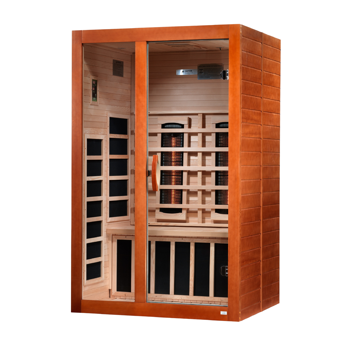 Dynamic Saunas Santiago 2-Person Full Spectrum Near Zero EMF Infrared Sauna DYN-6209-03 FS