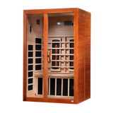 Dynamic Saunas Santiago 2-Person Full Spectrum Near Zero EMF Infrared Sauna DYN-6209-03 FS