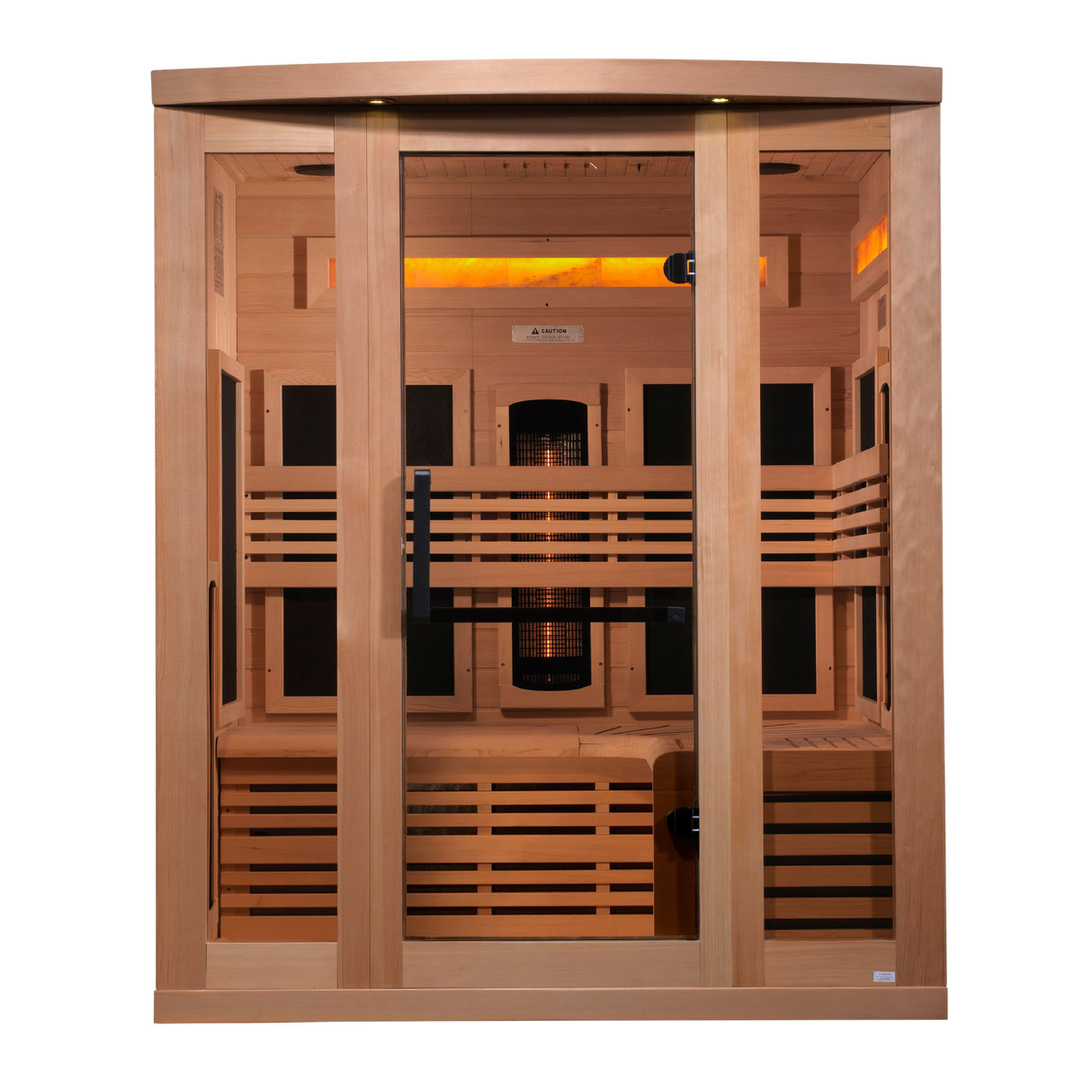 Golden Designs Reserve 3-Person Full Spectrum Near Zero EMF Infrared Sauna GDI-8230-01