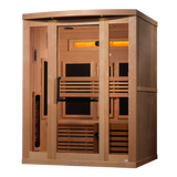 Golden Designs Reserve 3-Person Full Spectrum Near Zero EMF Infrared Sauna GDI-8230-01