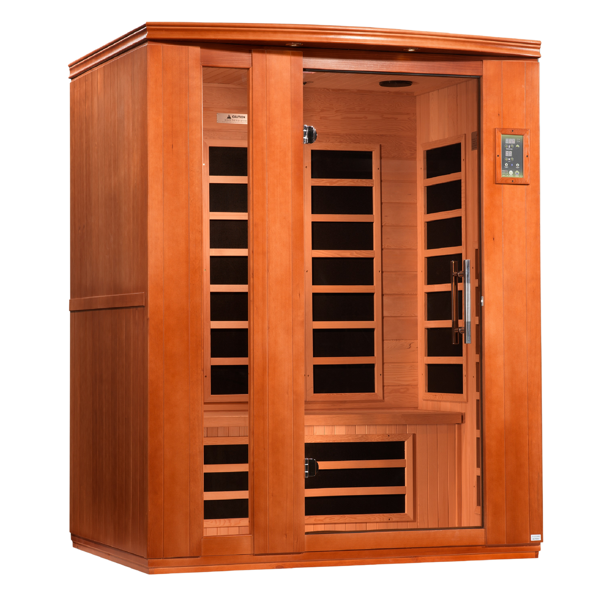 Dynamic Saunas Lugano 3-Person Ultra Low EMF Infrared Sauna DYN-6336-02 Elite