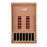 Dynamic Saunas Santiago 2-Person Full Spectrum Near Zero EMF Infrared Sauna DYN-6209-03 FS