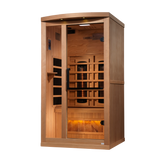 Golden Designs Reserve 1-2 Person Near Zero EMF Infrared Sauna GDI-8010-02