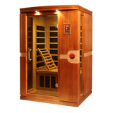 Dynamic Saunas Venice 2-Person Low EMF Infrared Sauna DYN-6210-01