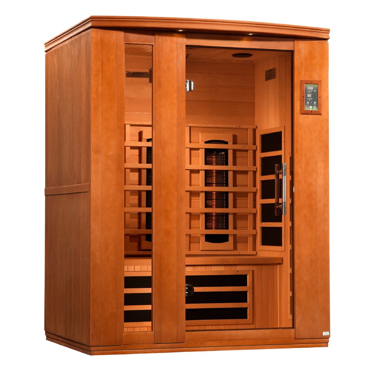 Dynamic Saunas Lugano 3-Person Full Spectrum Near Zero EMF Infrared Sauna DYN-6336-03 FS