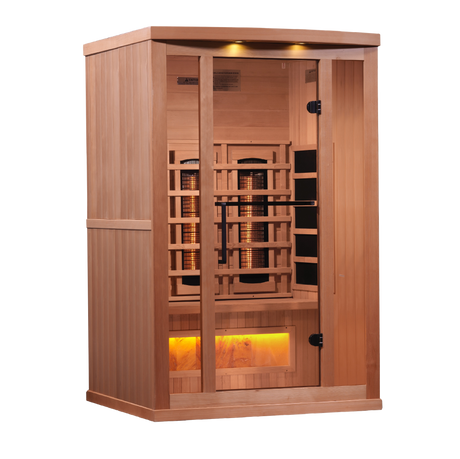 Golden Designs Reserve 2-Person Near Zero EMF Infrared Sauna GDI-8020-02