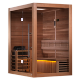 Golden Designs Hanko 3-Person Indoor Traditional Sauna GDI-7202-01