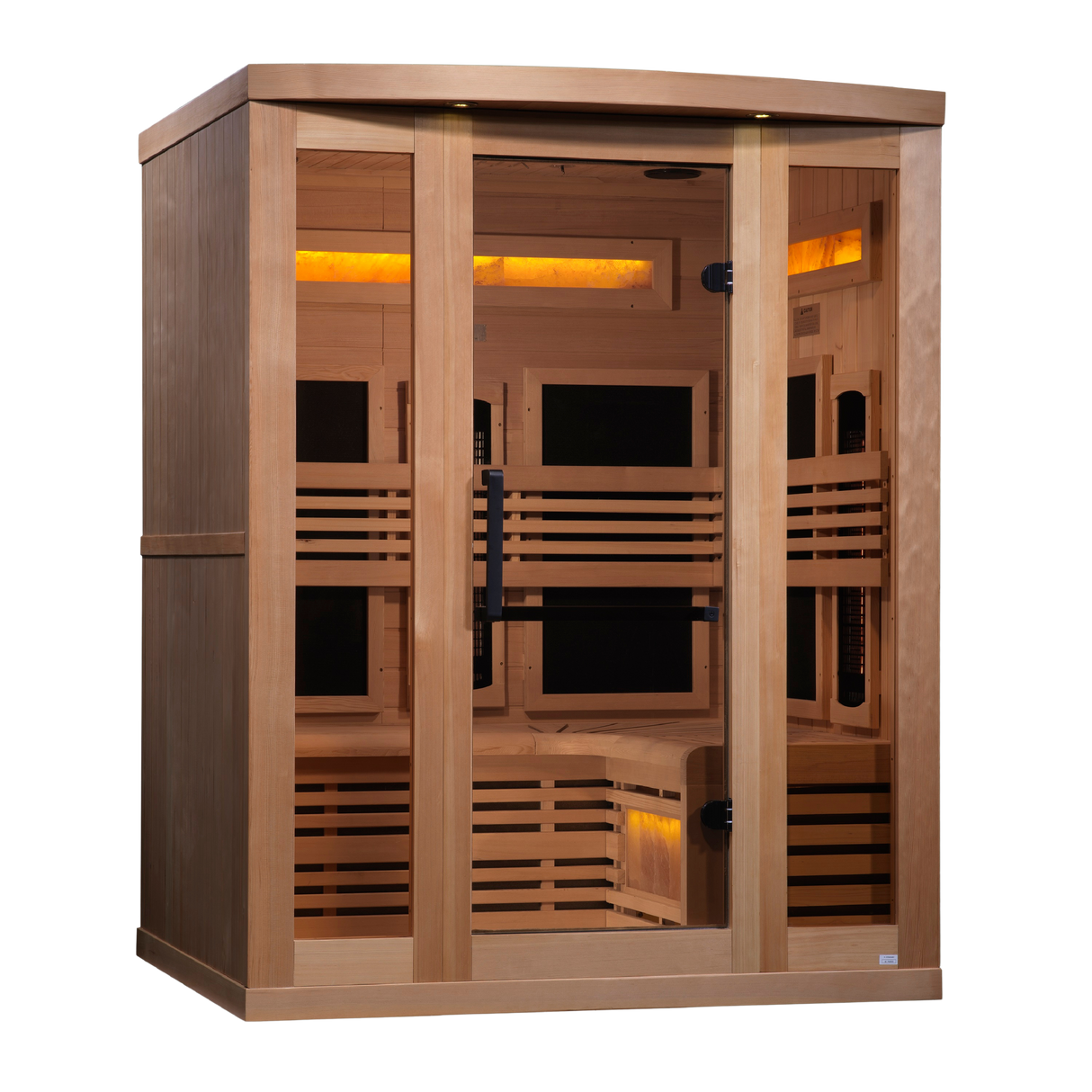 Golden Designs Reserve 3-Person Full Spectrum Near Zero EMF Infrared Sauna GDI-8230-01