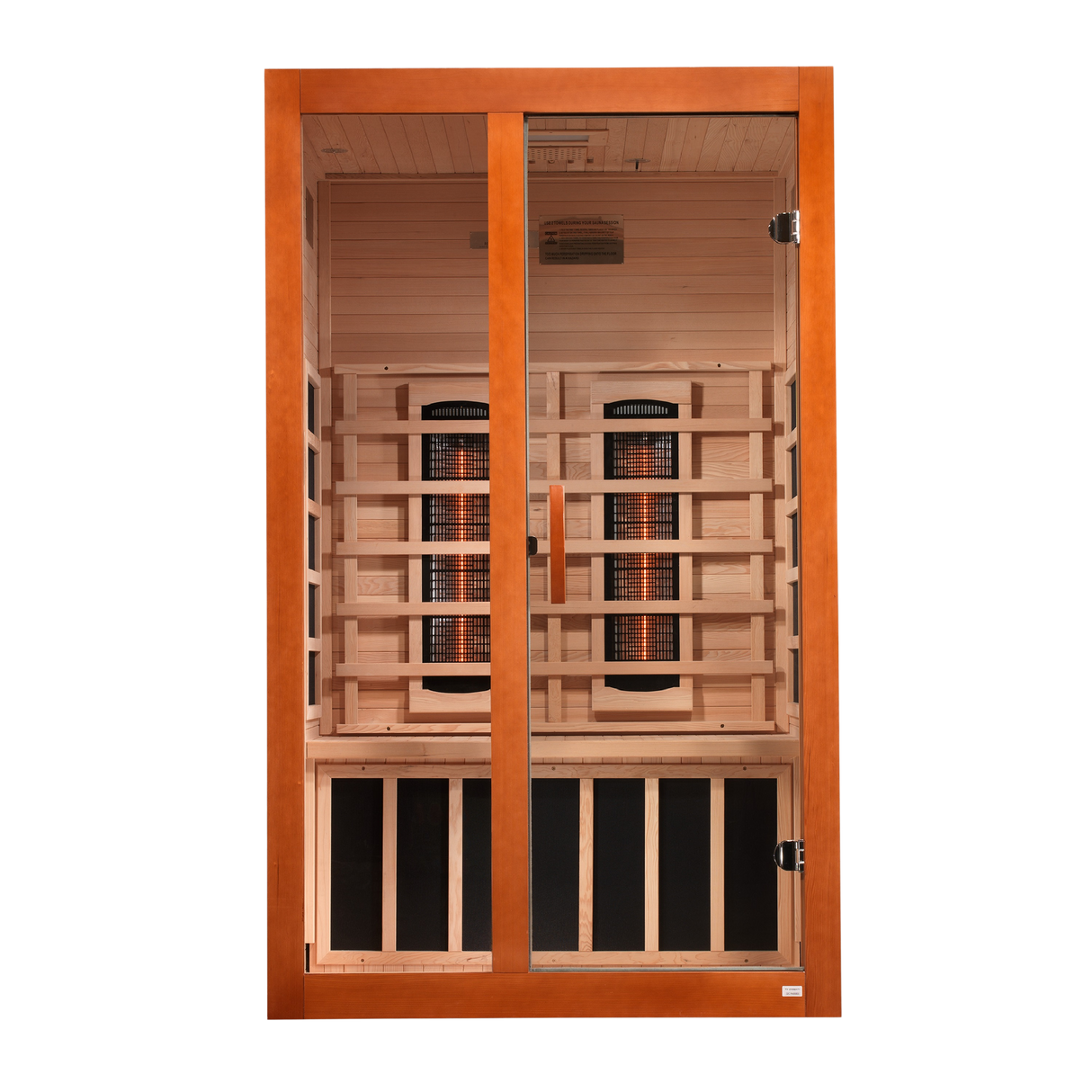 Dynamic Saunas Santiago 2-Person Full Spectrum Near Zero EMF Infrared Sauna DYN-6209-03 FS