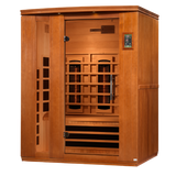 Dynamic Saunas Lugano 3-Person Full Spectrum Near Zero EMF Infrared Sauna DYN-6336-03 FS