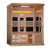 Golden Designs Reserve 3-Person Full Spectrum Near Zero EMF Infrared Sauna GDI-8230-01