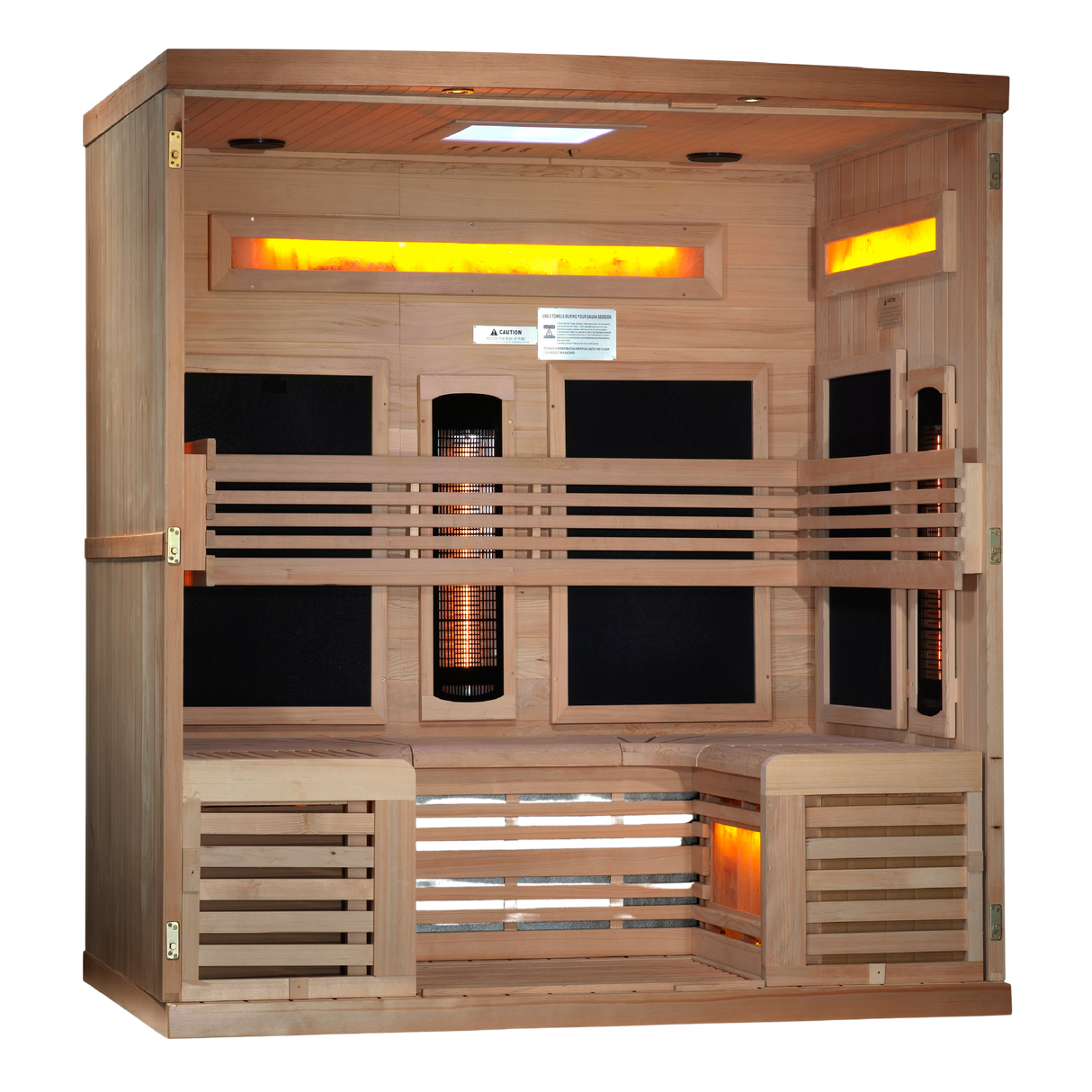 Golden Designs Reserve 6-Person Near Zero EMF Infrared Sauna GDI-8260-01