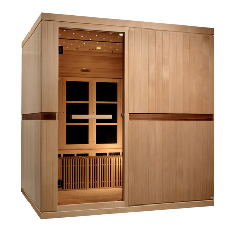 Golden Designs Dynamic Catalonia 8-Person Near Zero EMF Infrared Sauna GDI-6880-01