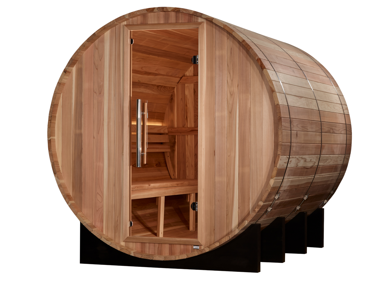 Golden Designs Klosters 6-Person Barrel Traditional Sauna GDI-B006-01