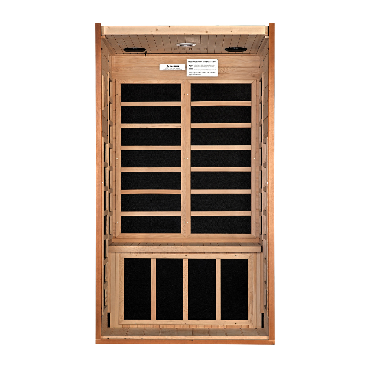 Dynamic Saunas Avila Elite 1-2 Person Ultra Low EMF Infrared Sauna DYN-6103-01 Elite