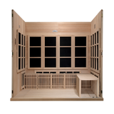 Golden Designs Dynamic Catalonia 8-Person Near Zero EMF Infrared Sauna GDI-6880-01