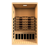 Dynamic Saunas Santiago 2-Person Full Spectrum Near Zero EMF Infrared Sauna DYN-6209-03 FS